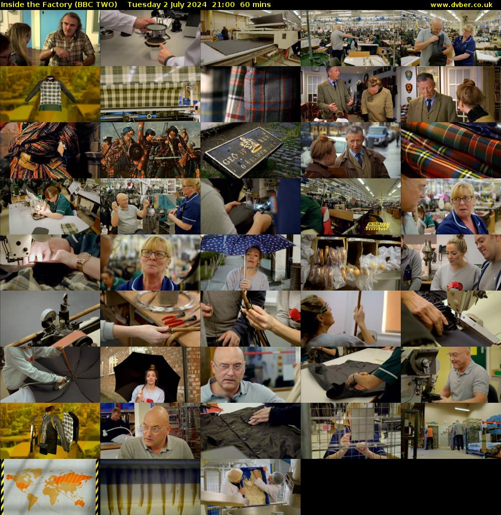 Inside the Factory (BBC TWO) Tuesday 2 July 2024 21:00 - 22:00