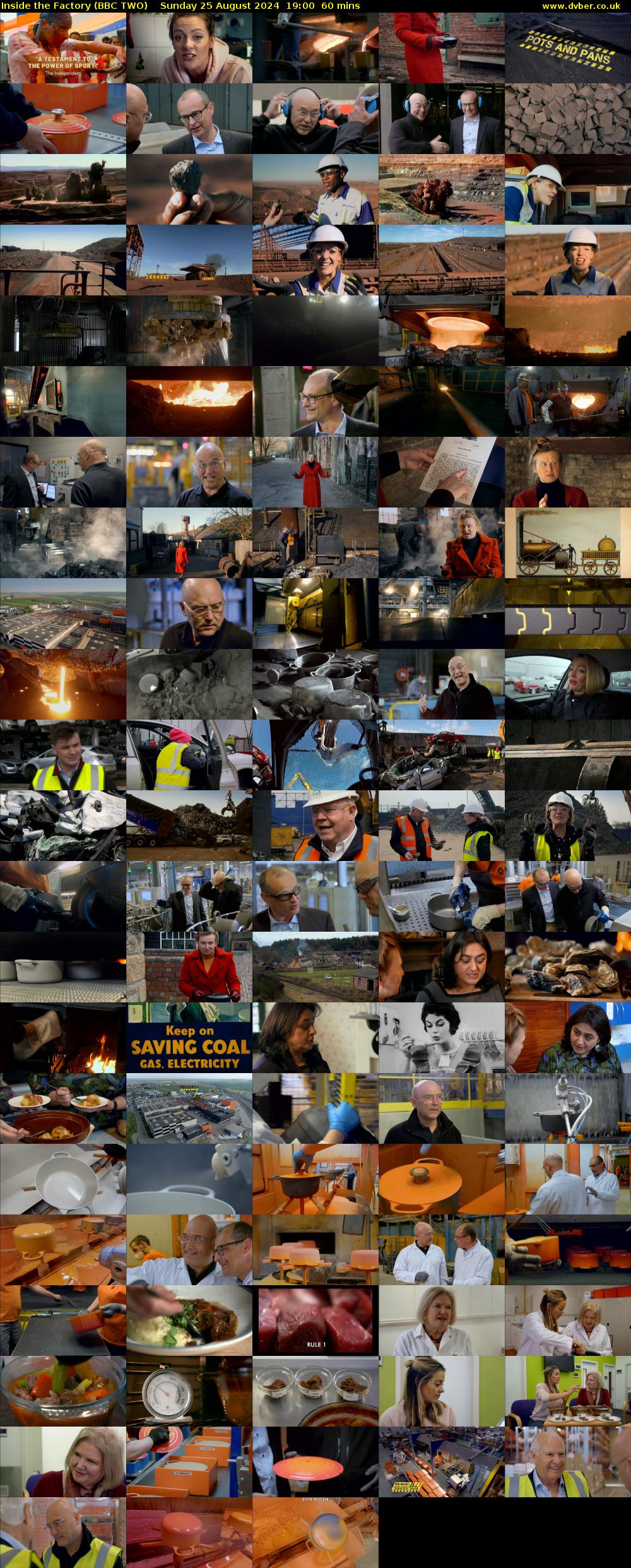 Inside the Factory (BBC TWO) Sunday 25 August 2024 19:00 - 20:00