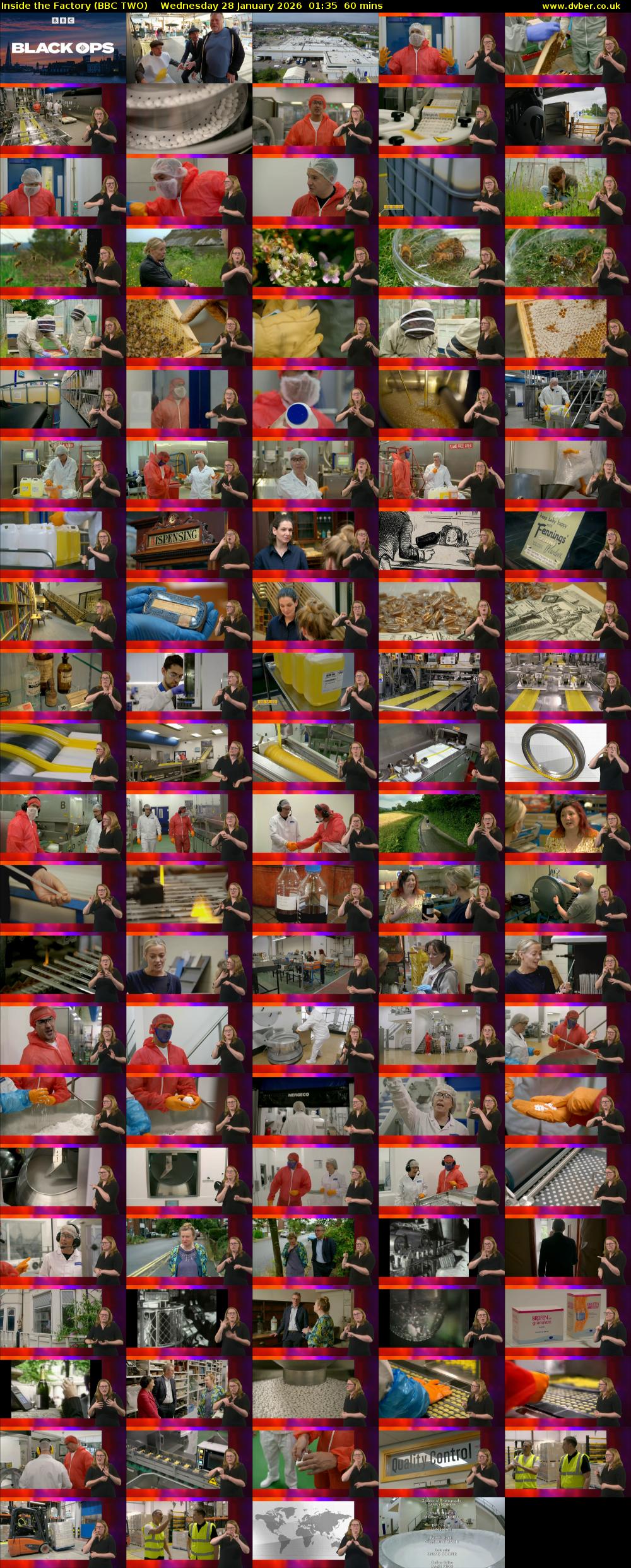 Inside the Factory (BBC TWO) Wednesday 28 January 2026 01:35 - 02:35