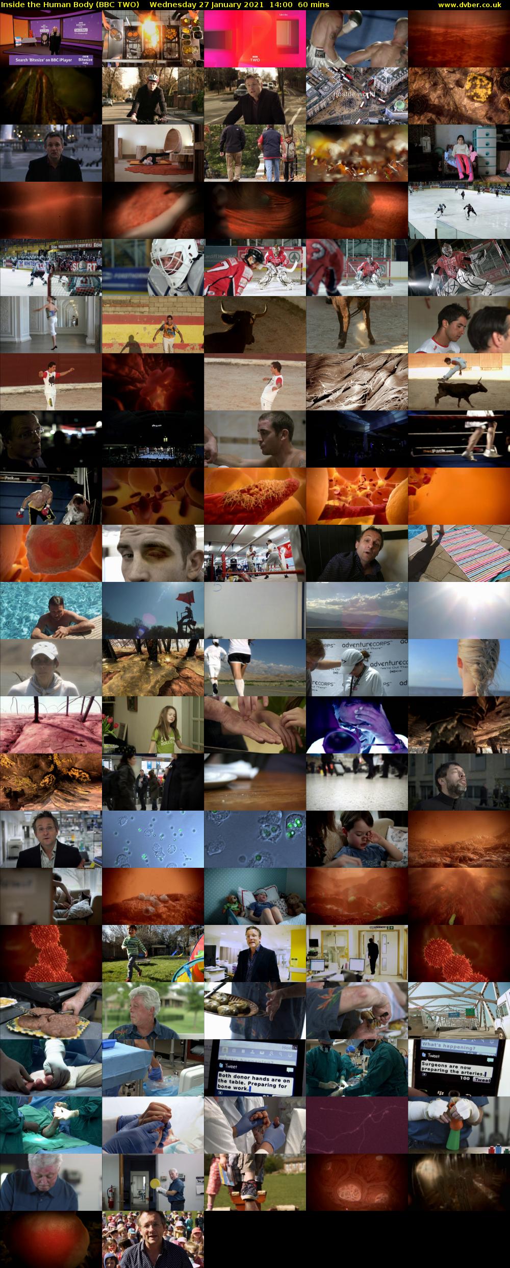 Inside the Human Body (BBC TWO) Wednesday 27 January 2021 14:00 - 15:00