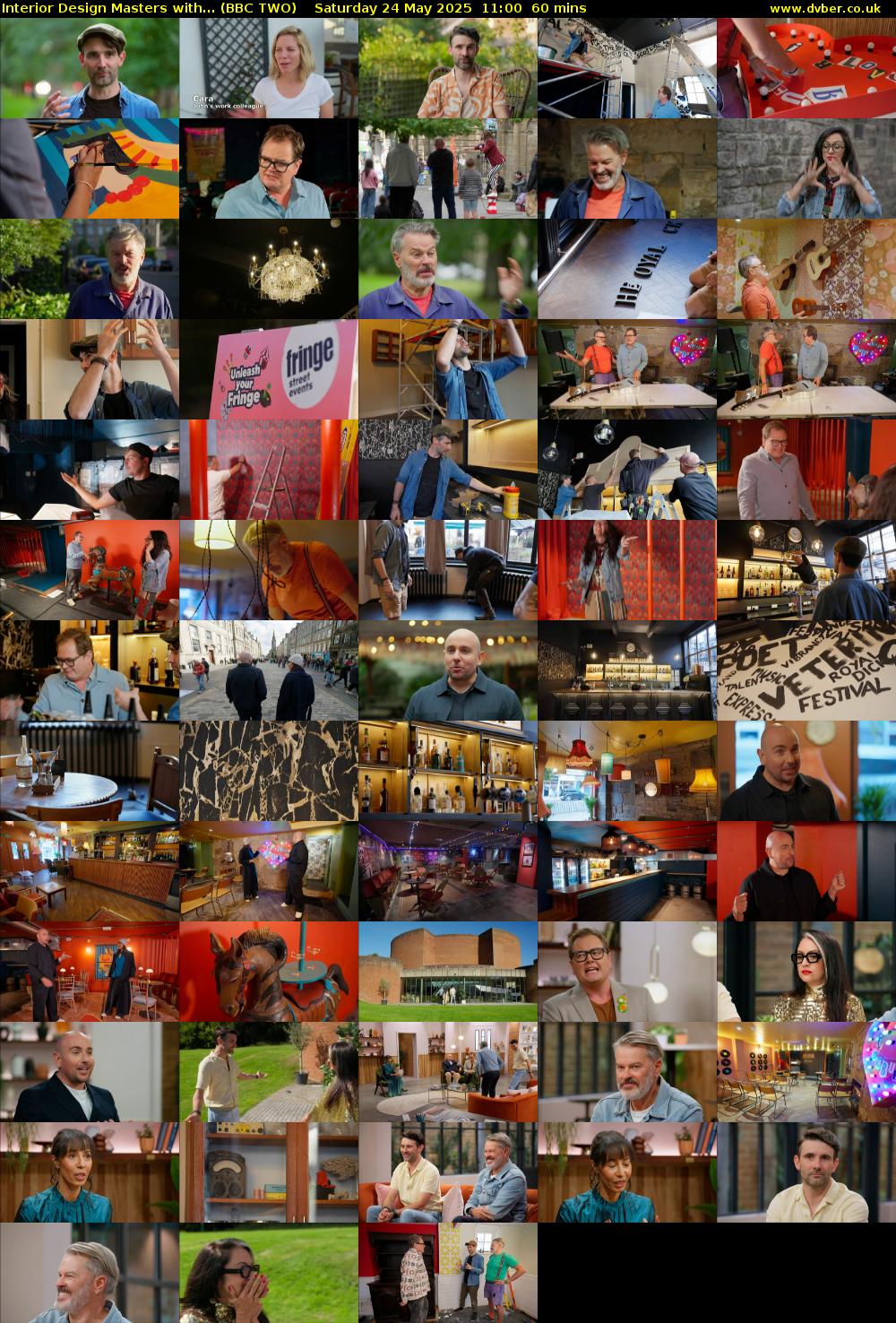Interior Design Masters with... (BBC TWO) Saturday 24 May 2025 11:00 - 12:00