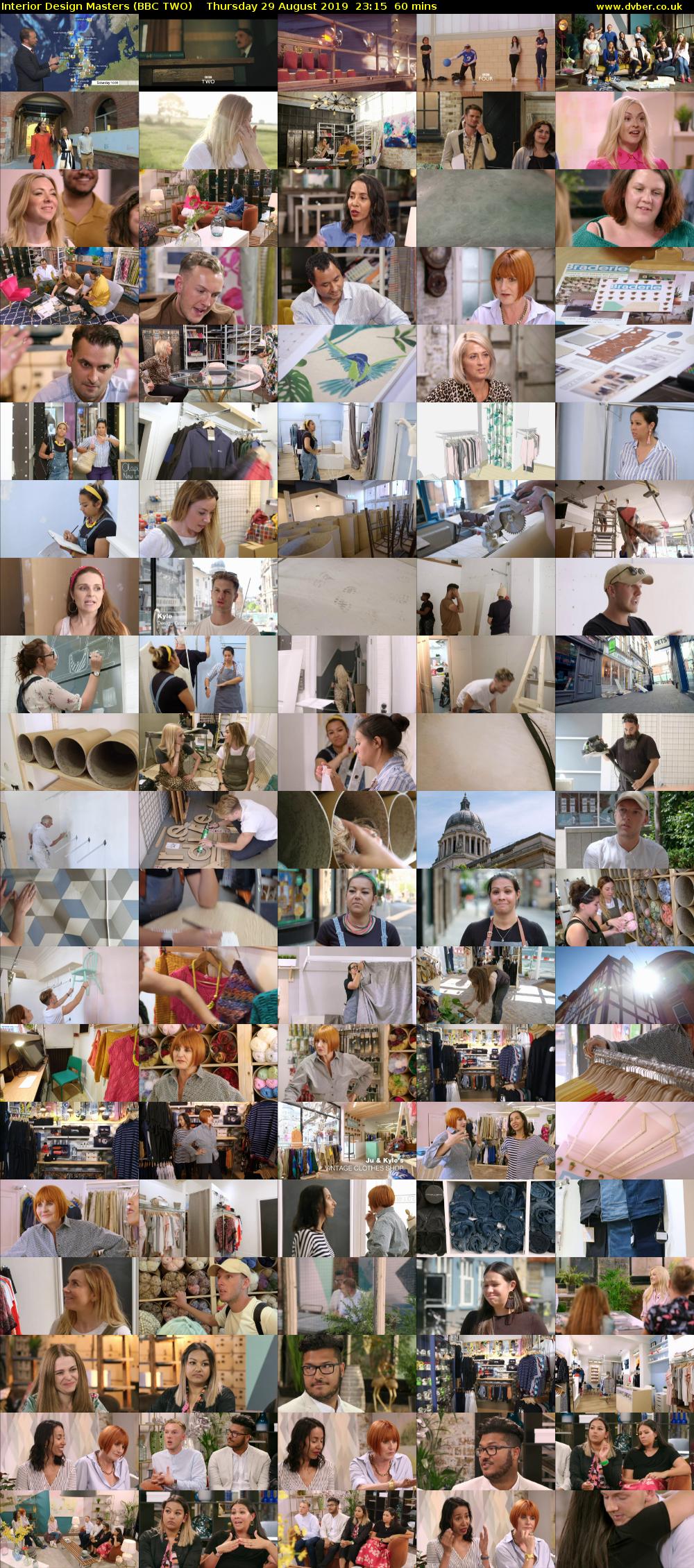 Interior Design Masters (BBC TWO) Thursday 29 August 2019 23:15 - 00:15
