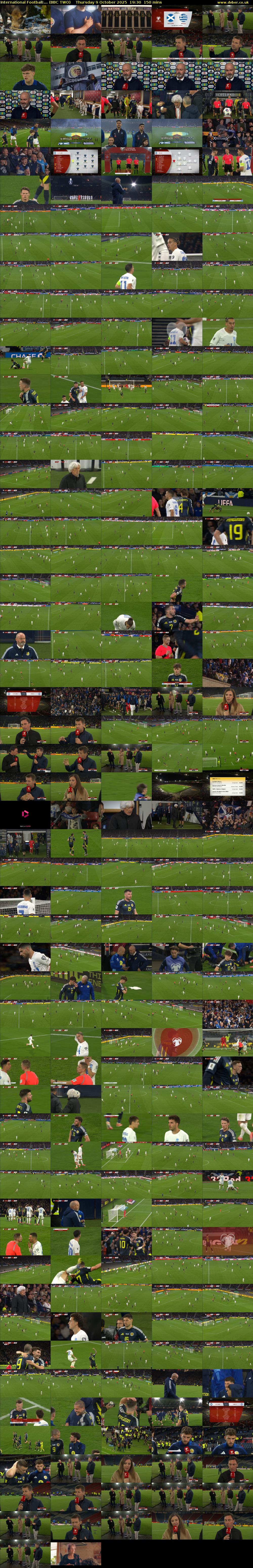 International Football:... (BBC TWO) Thursday 9 October 2025 19:30 - 22:00
