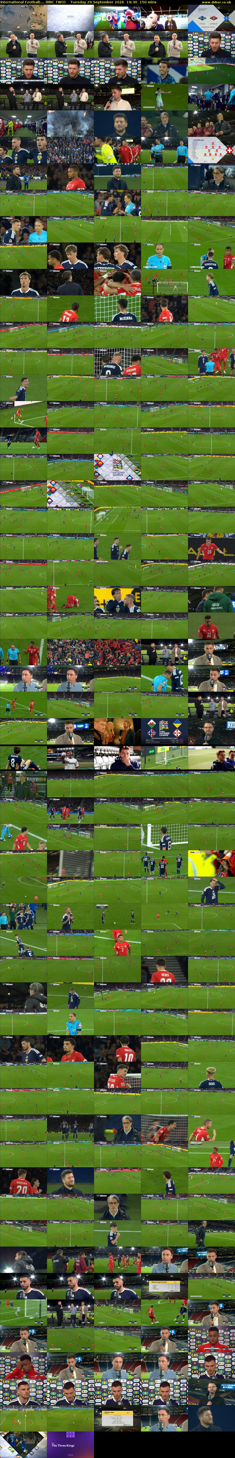 International Football:... (BBC TWO) Tuesday 29 September 2026 19:30 - 22:00