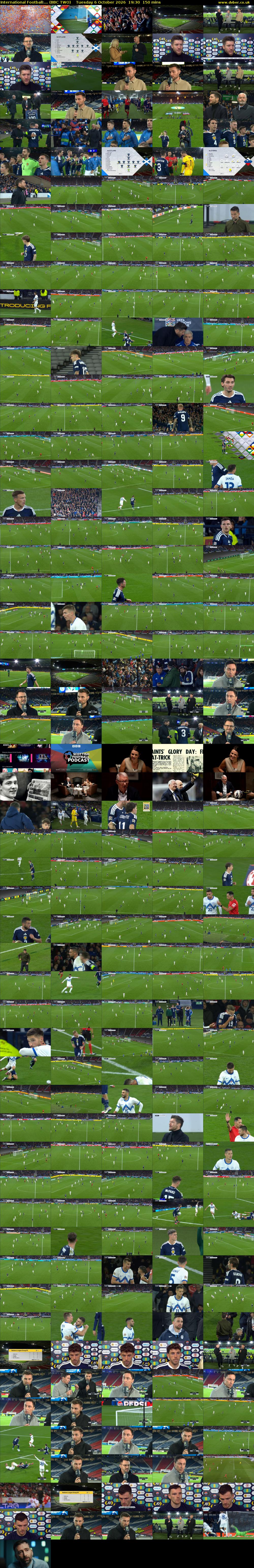 International Football:... (BBC TWO) Tuesday 6 October 2026 19:30 - 22:00