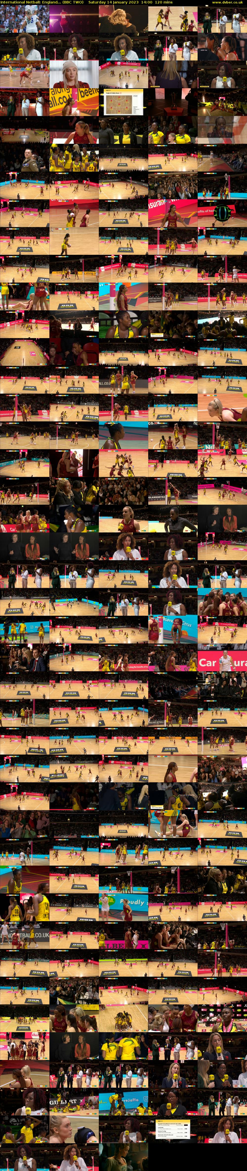International Netball: England... (BBC TWO) Saturday 14 January 2023 14:00 - 16:00