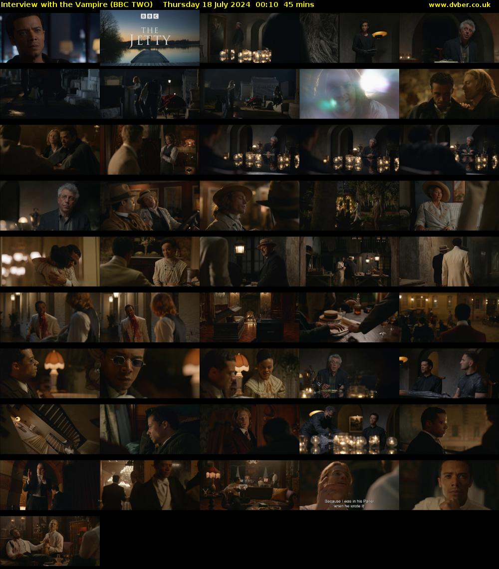 Interview with the Vampire (BBC TWO) Thursday 18 July 2024 00:10 - 00:55
