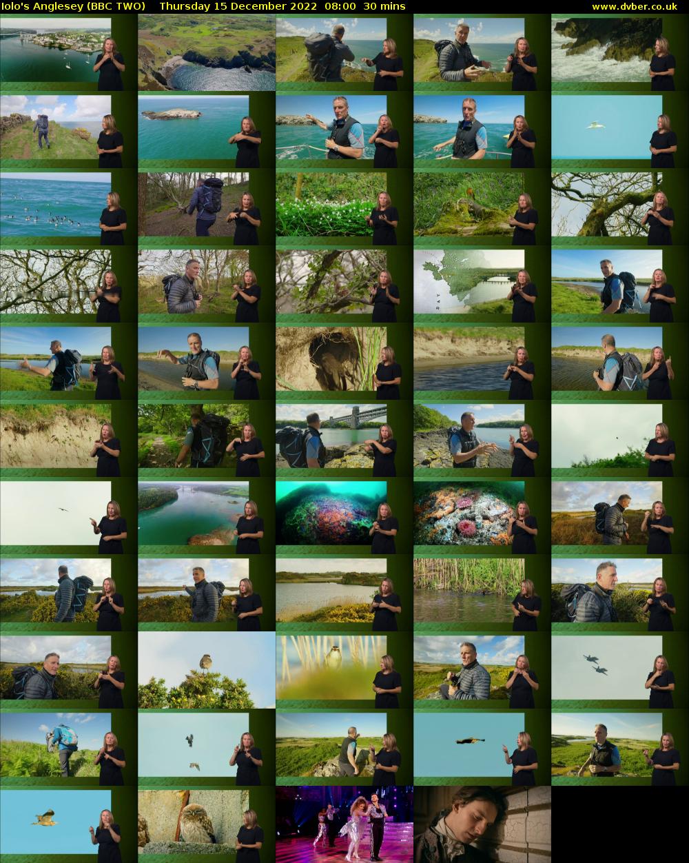 Iolo's Anglesey (BBC TWO) Thursday 15 December 2022 08:00 - 08:30