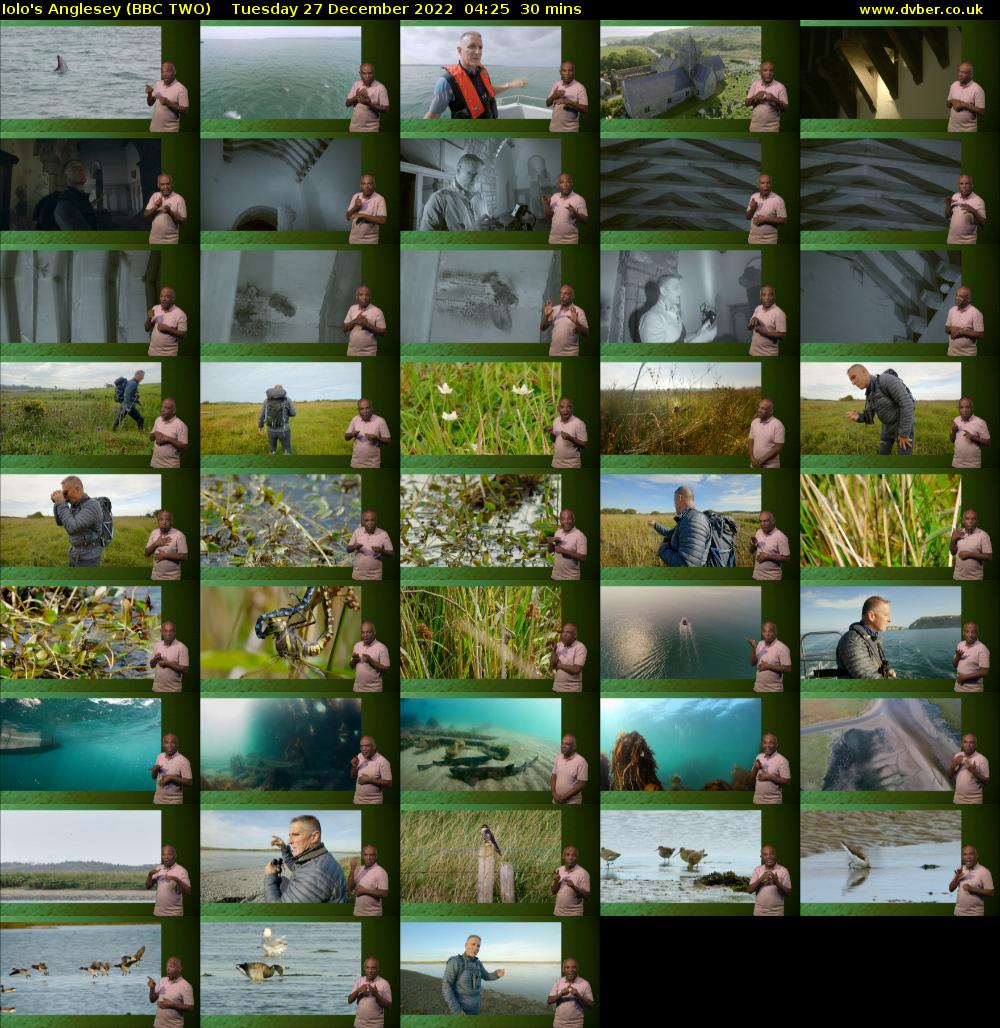 Iolo's Anglesey (BBC TWO) Tuesday 27 December 2022 04:25 - 04:55
