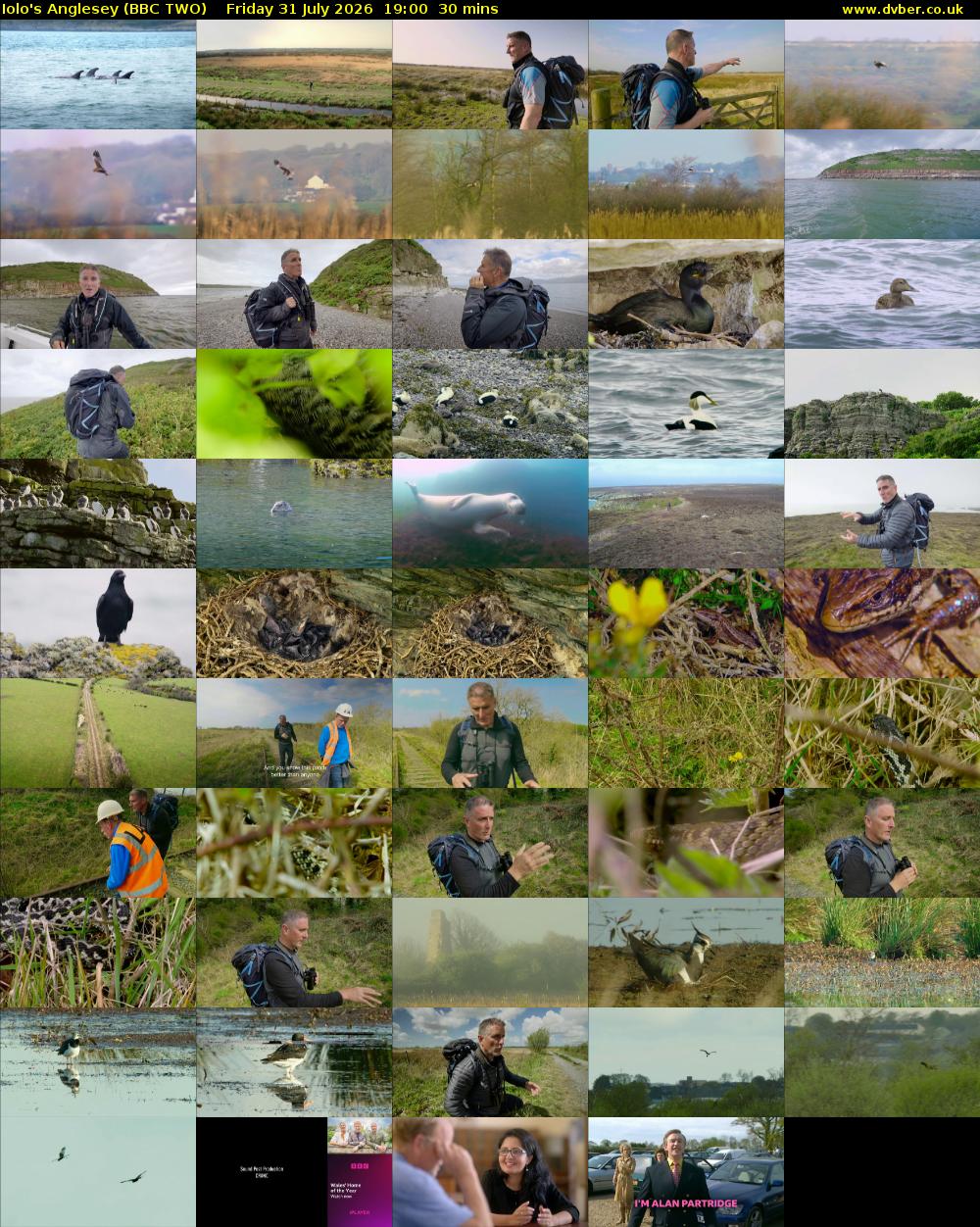 Iolo's Anglesey (BBC TWO) Friday 31 July 2026 19:00 - 19:30