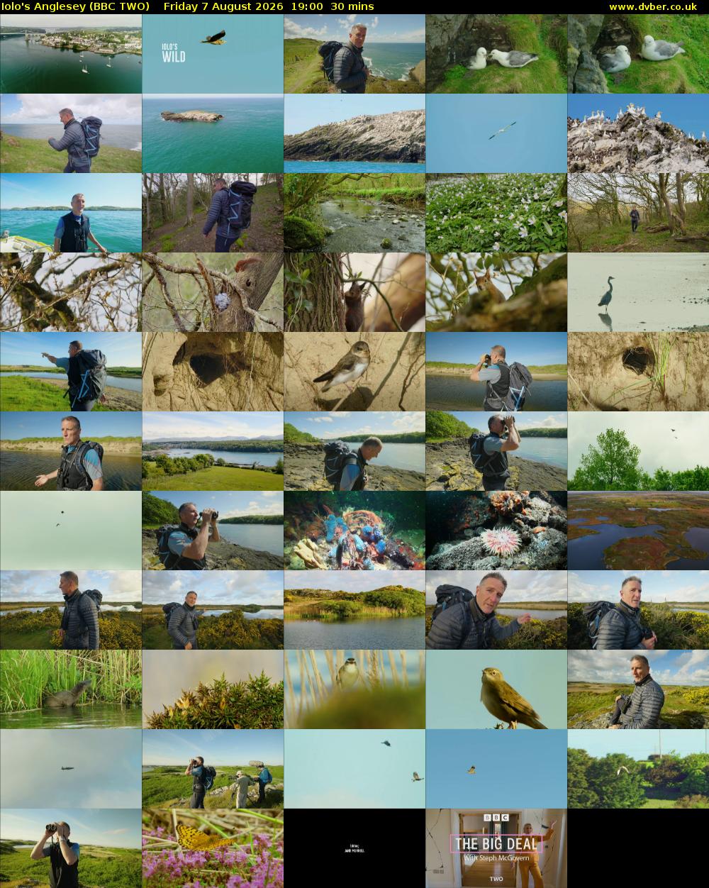 Iolo's Anglesey (BBC TWO) Friday 7 August 2026 19:00 - 19:30