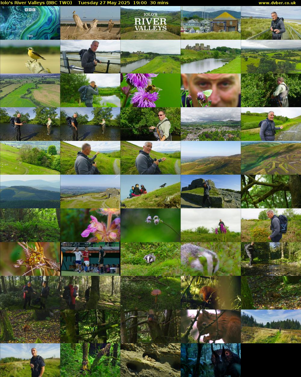 Iolo's River Valleys (BBC TWO) Tuesday 27 May 2025 19:00 - 19:30