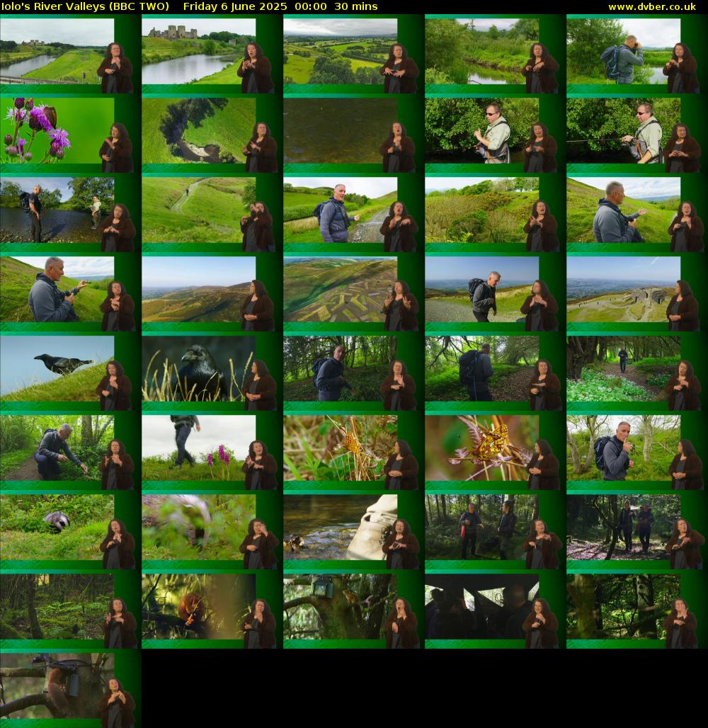 Iolo's River Valleys (BBC TWO) Friday 6 June 2025 00:00 - 00:30