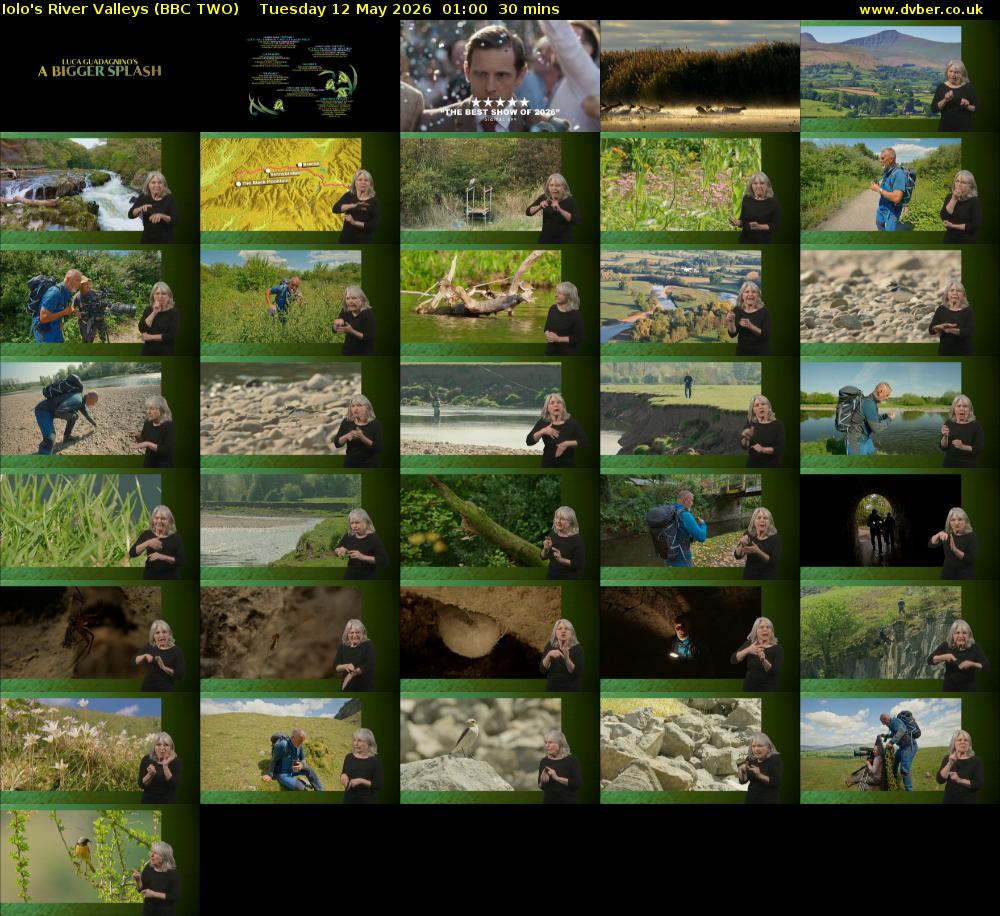 Iolo's River Valleys (BBC TWO) Tuesday 12 May 2026 01:00 - 01:30
