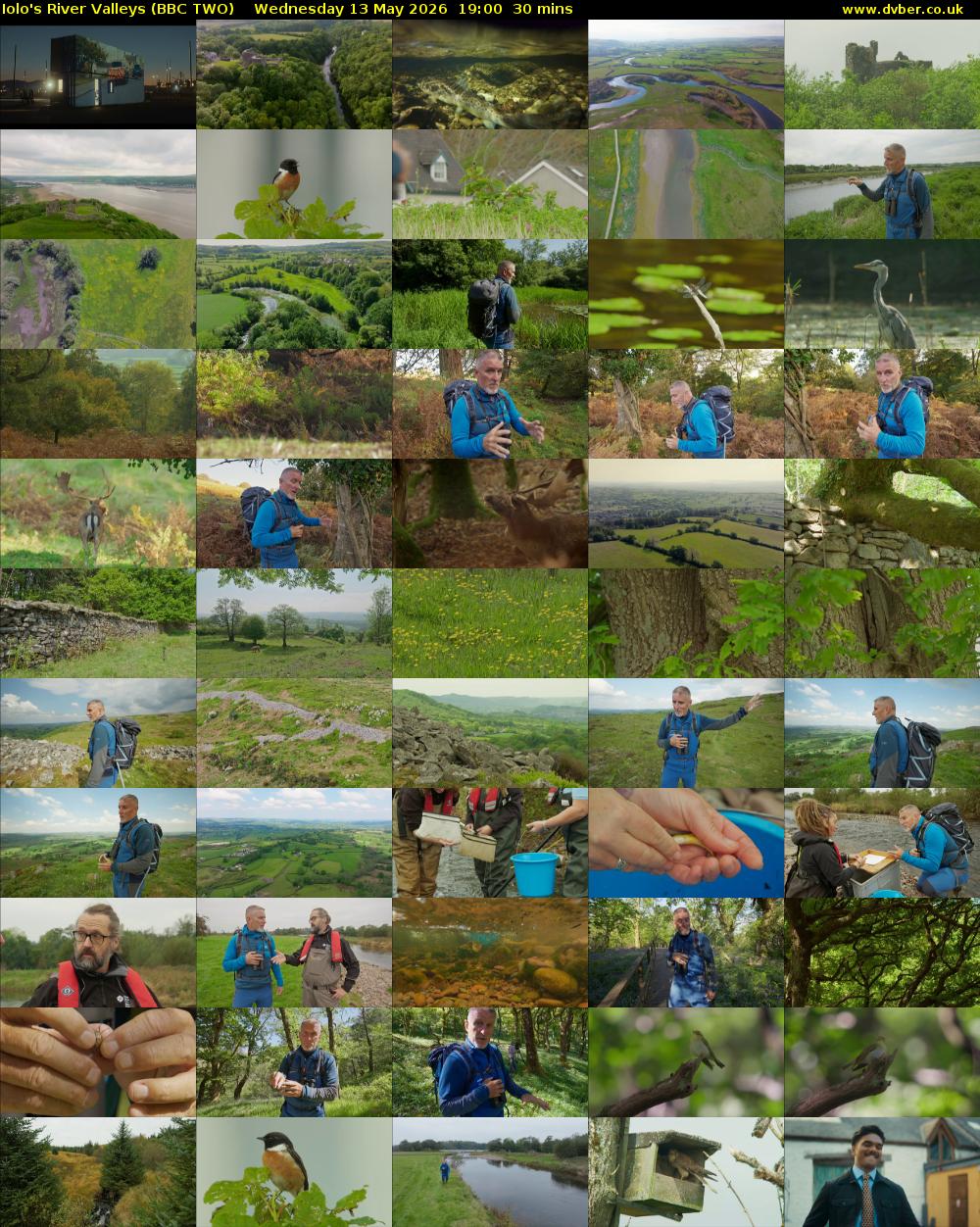 Iolo's River Valleys (BBC TWO) Wednesday 13 May 2026 19:00 - 19:30