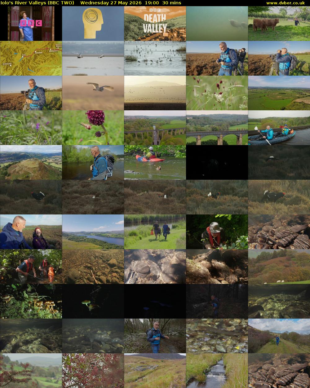 Iolo's River Valleys (BBC TWO) Wednesday 27 May 2026 19:00 - 19:30