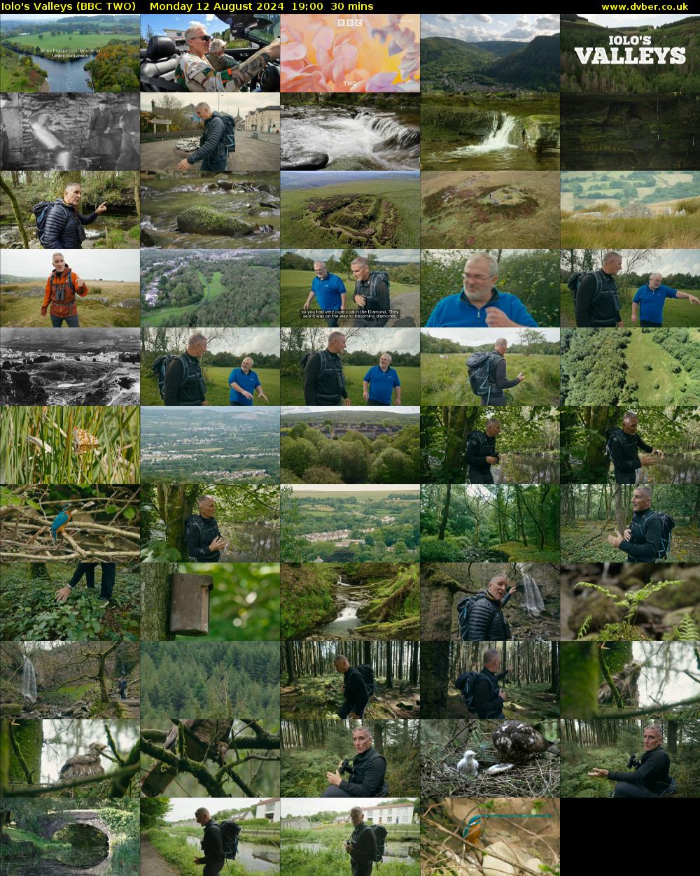 Iolo's Valleys (BBC TWO) Monday 12 August 2024 19:00 - 19:30