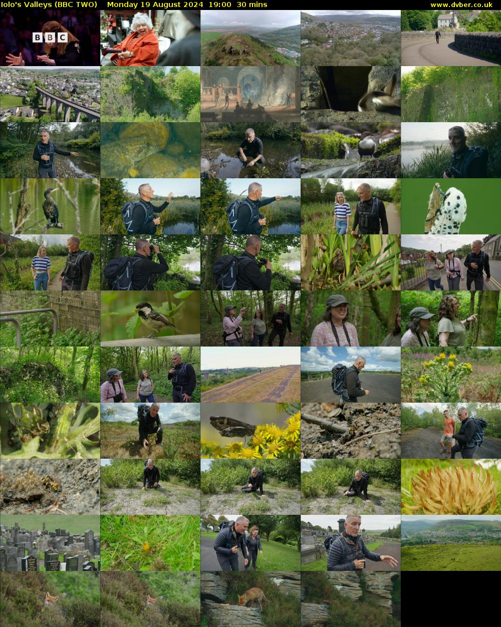 Iolo's Valleys (BBC TWO) Monday 19 August 2024 19:00 - 19:30