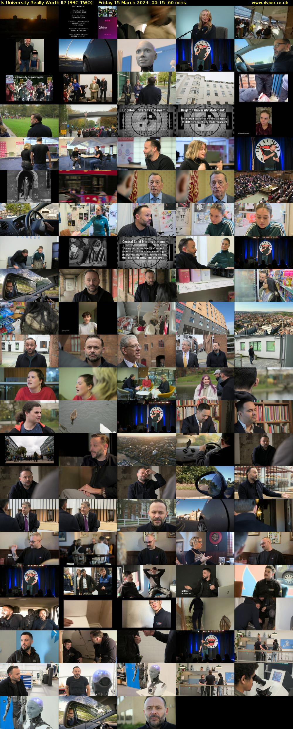 Is University Really Worth It? (BBC TWO) Friday 15 March 2024 00:15 - 01:15