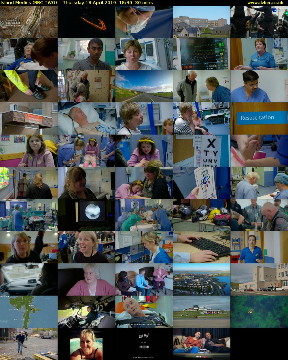 Island Medics (BBC TWO) Thursday 18 April 2019 18:30 - 19:00