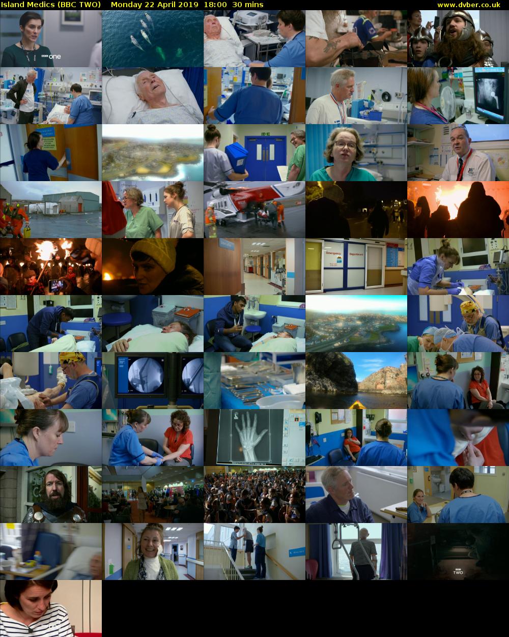 Island Medics (BBC TWO) Monday 22 April 2019 18:00 - 18:30