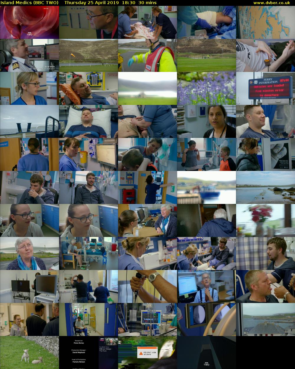 Island Medics (BBC TWO) Thursday 25 April 2019 18:30 - 19:00