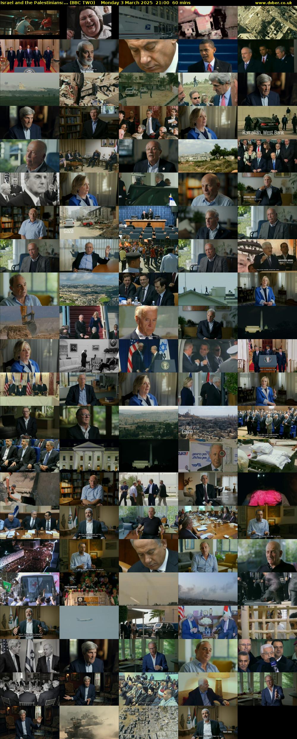 Israel and the Palestinians:... (BBC TWO) Monday 3 March 2025 21:00 - 22:00