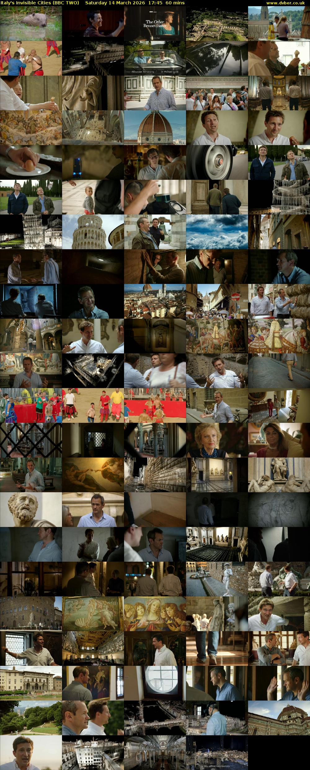 Italy's Invisible Cities (BBC TWO) Saturday 14 March 2026 17:45 - 18:45