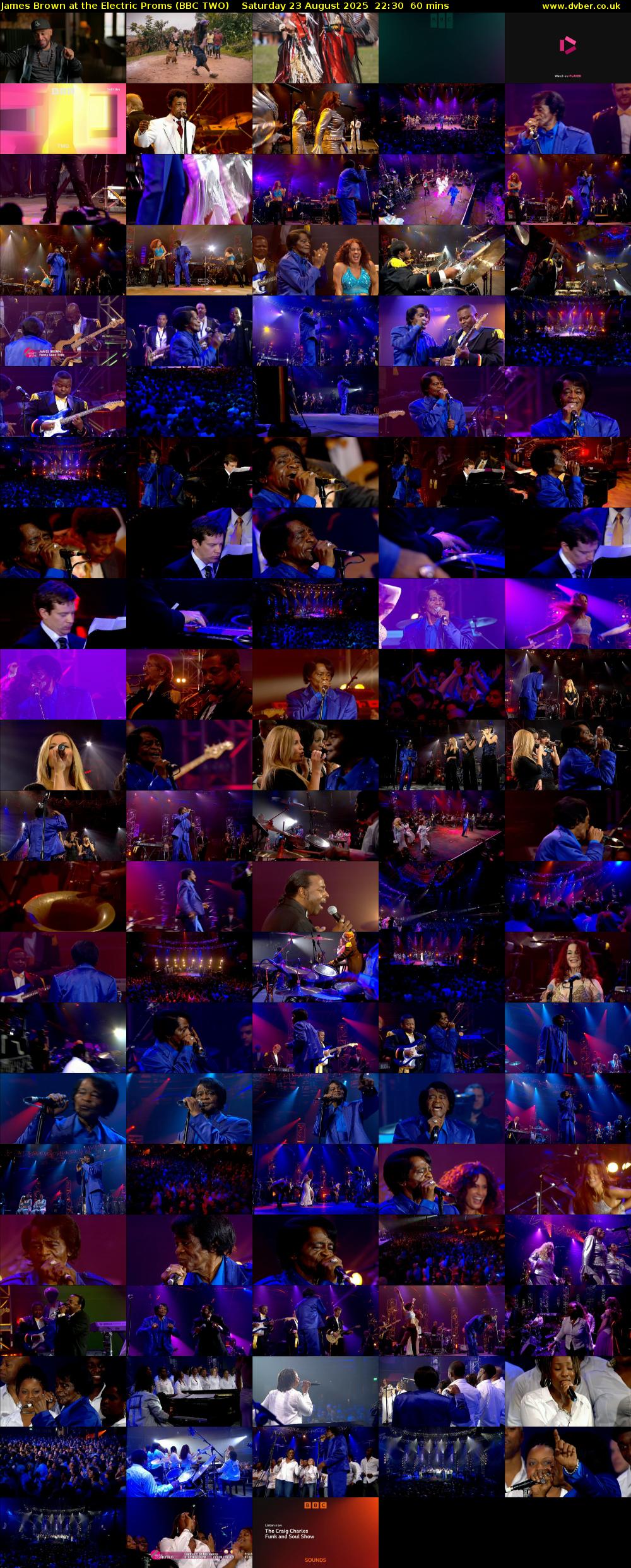 James Brown at the Electric Proms (BBC TWO) Saturday 23 August 2025 22:30 - 23:30