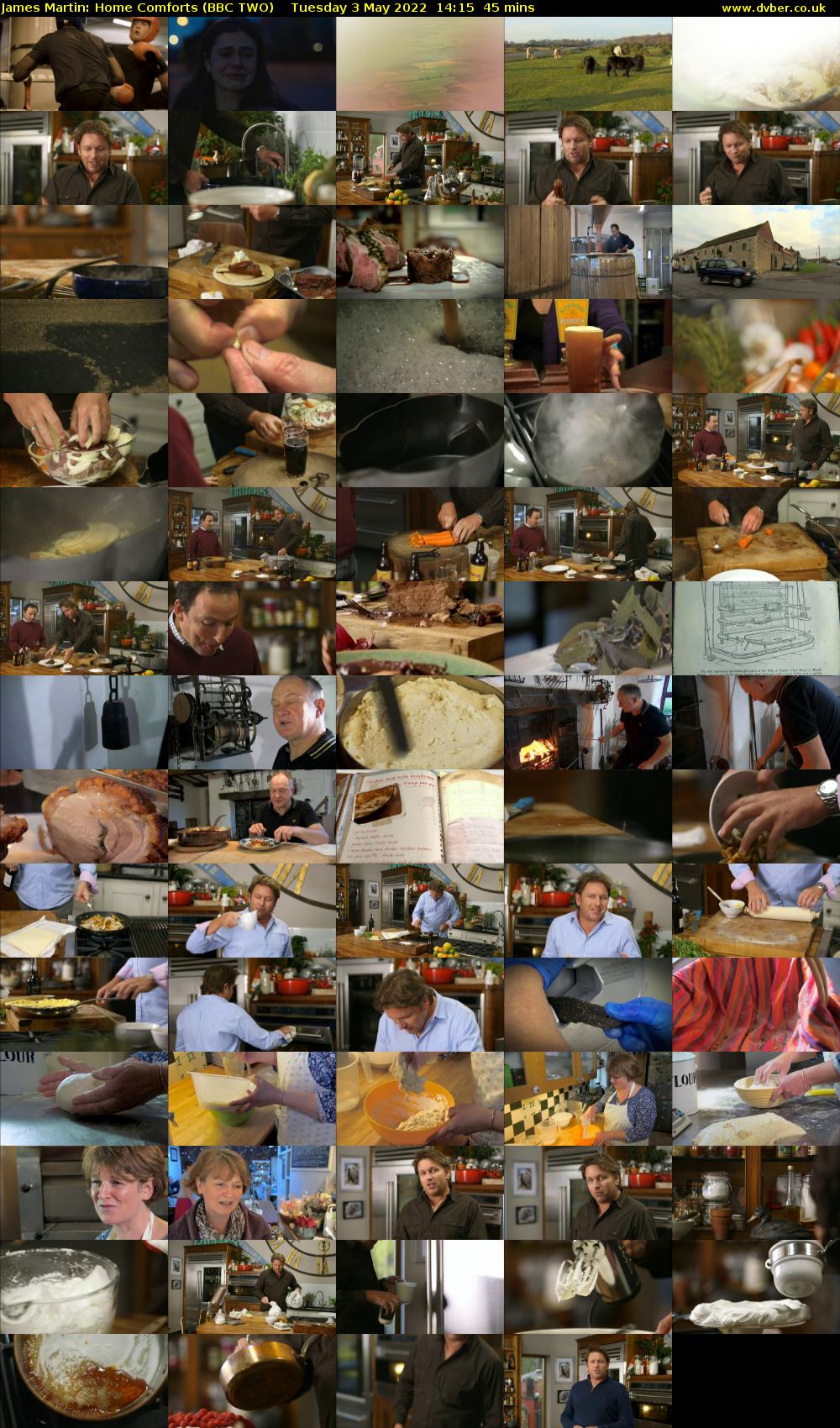 James Martin: Home Comforts (BBC TWO) Tuesday 3 May 2022 14:15 - 15:00