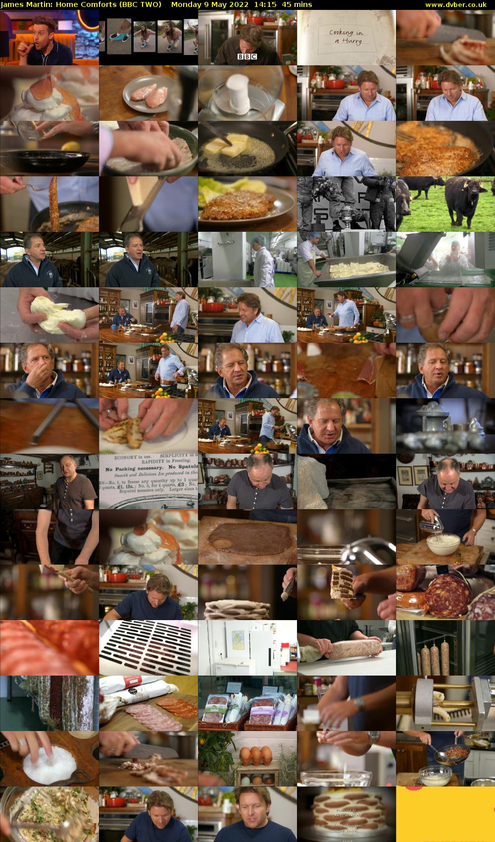 James Martin: Home Comforts (BBC TWO) Monday 9 May 2022 14:15 - 15:00