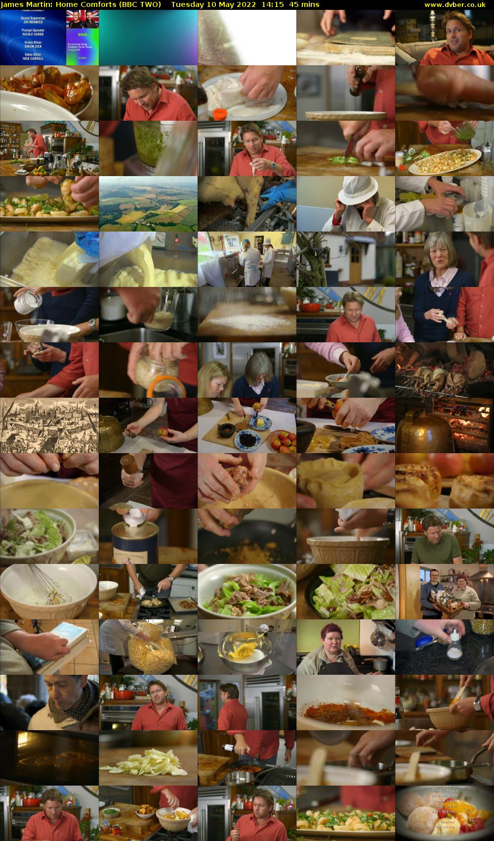 James Martin: Home Comforts (BBC TWO) Tuesday 10 May 2022 14:15 - 15:00