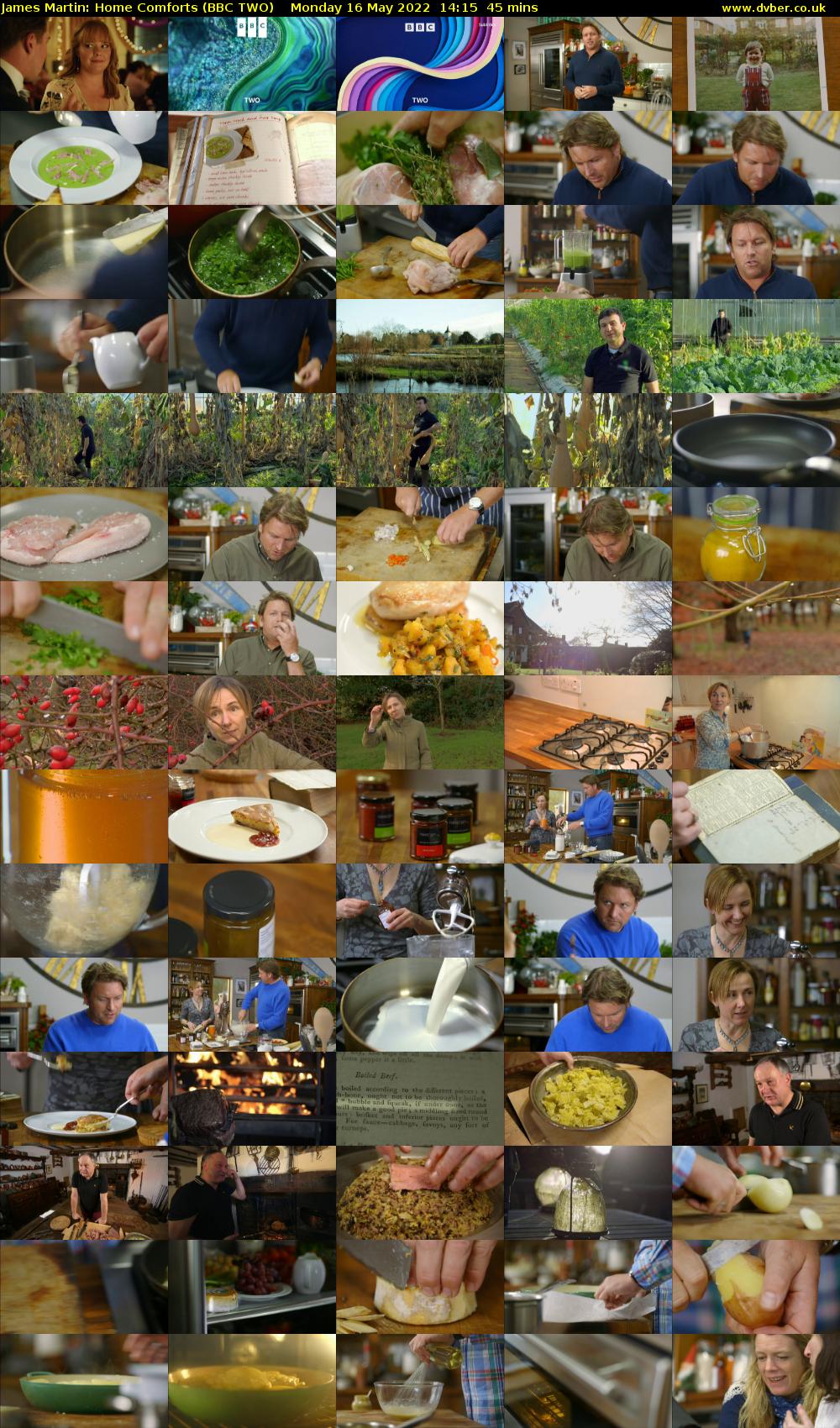 James Martin: Home Comforts (BBC TWO) Monday 16 May 2022 14:15 - 15:00