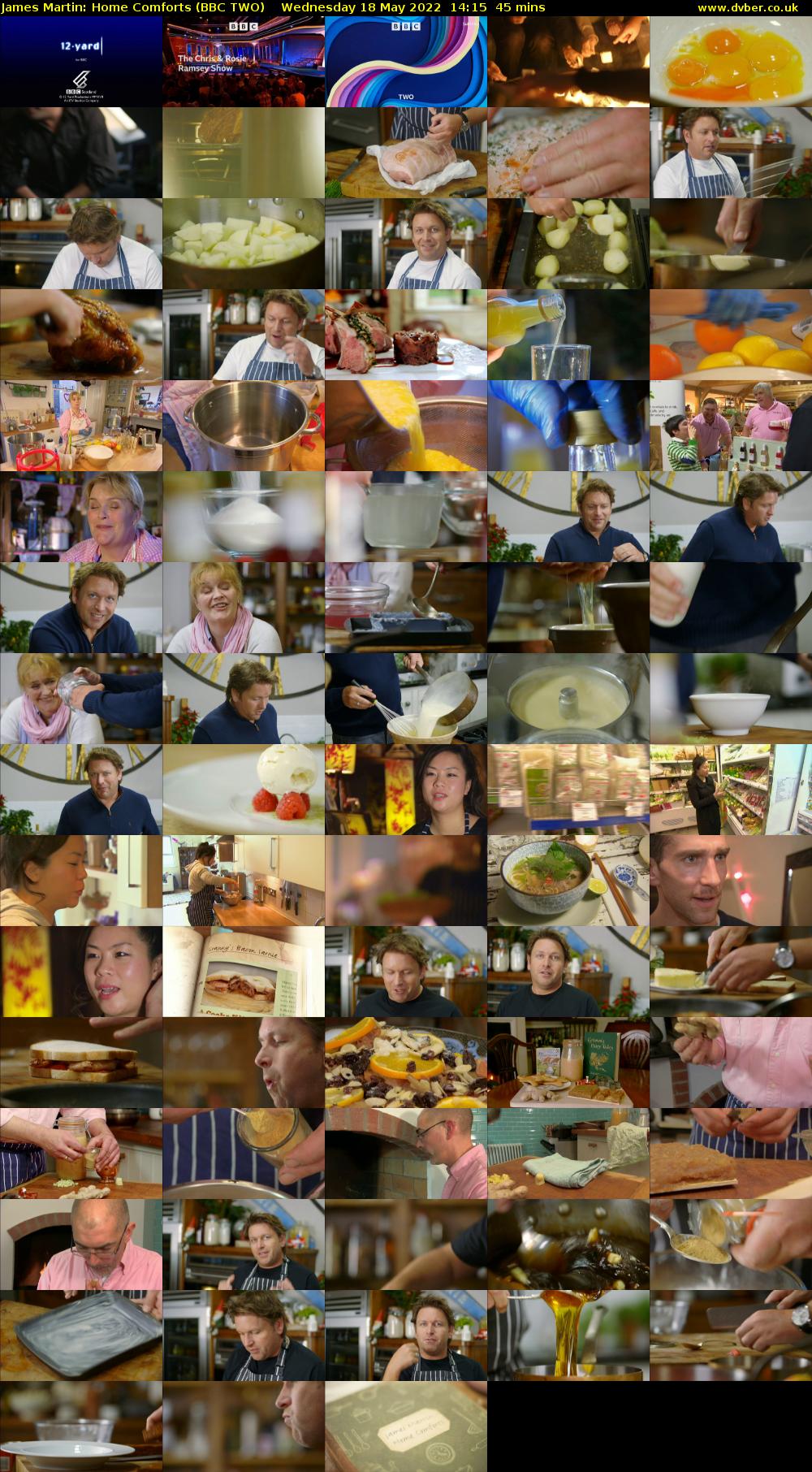 James Martin: Home Comforts (BBC TWO) Wednesday 18 May 2022 14:15 - 15:00