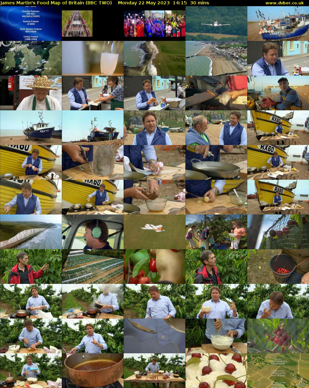 James Martin's Food Map of Britain (BBC TWO) Monday 22 May 2023 14:15 - 14:45