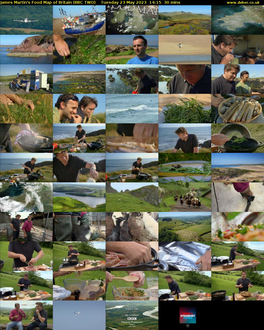 James Martin's Food Map of Britain (BBC TWO) Tuesday 23 May 2023 14:15 - 14:45
