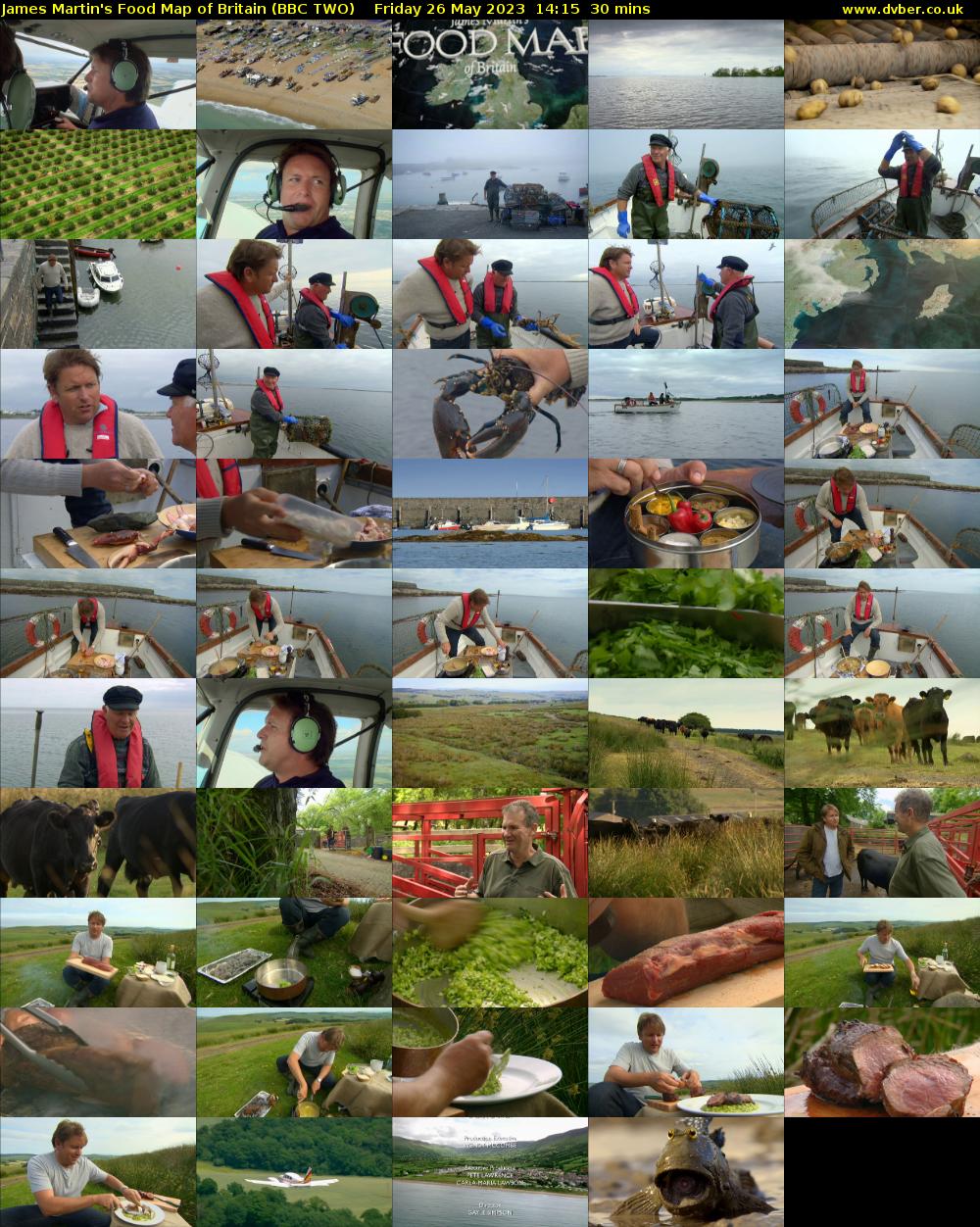 James Martin's Food Map of Britain (BBC TWO) Friday 26 May 2023 14:15 - 14:45