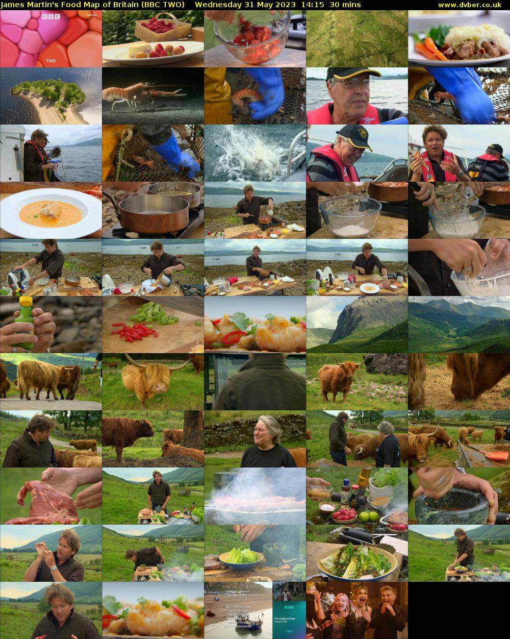 James Martin's Food Map of Britain (BBC TWO) Wednesday 31 May 2023 14:15 - 14:45