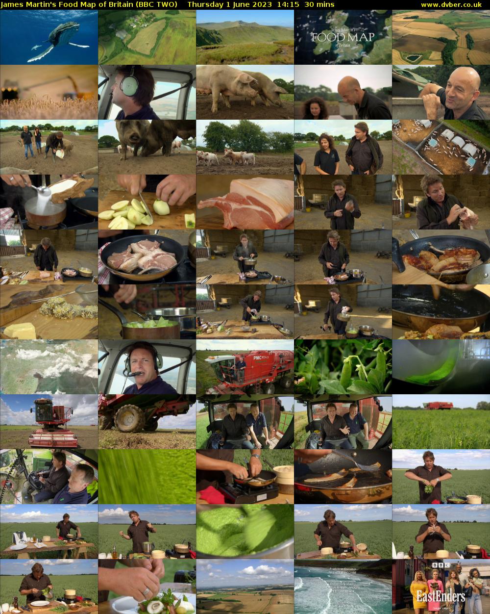 James Martin's Food Map of Britain (BBC TWO) Thursday 1 June 2023 14:15 - 14:45