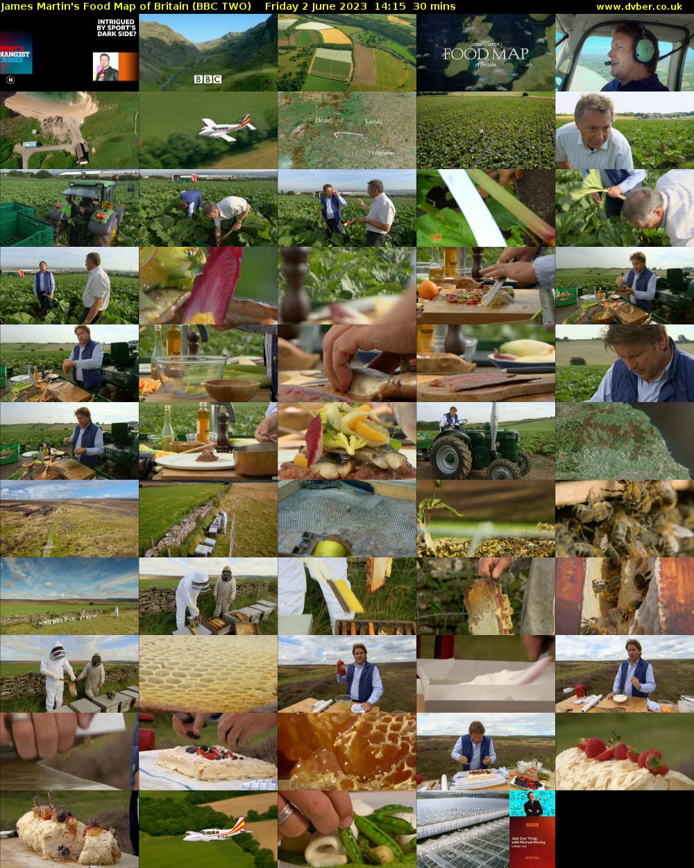 James Martin's Food Map of Britain (BBC TWO) Friday 2 June 2023 14:15 - 14:45