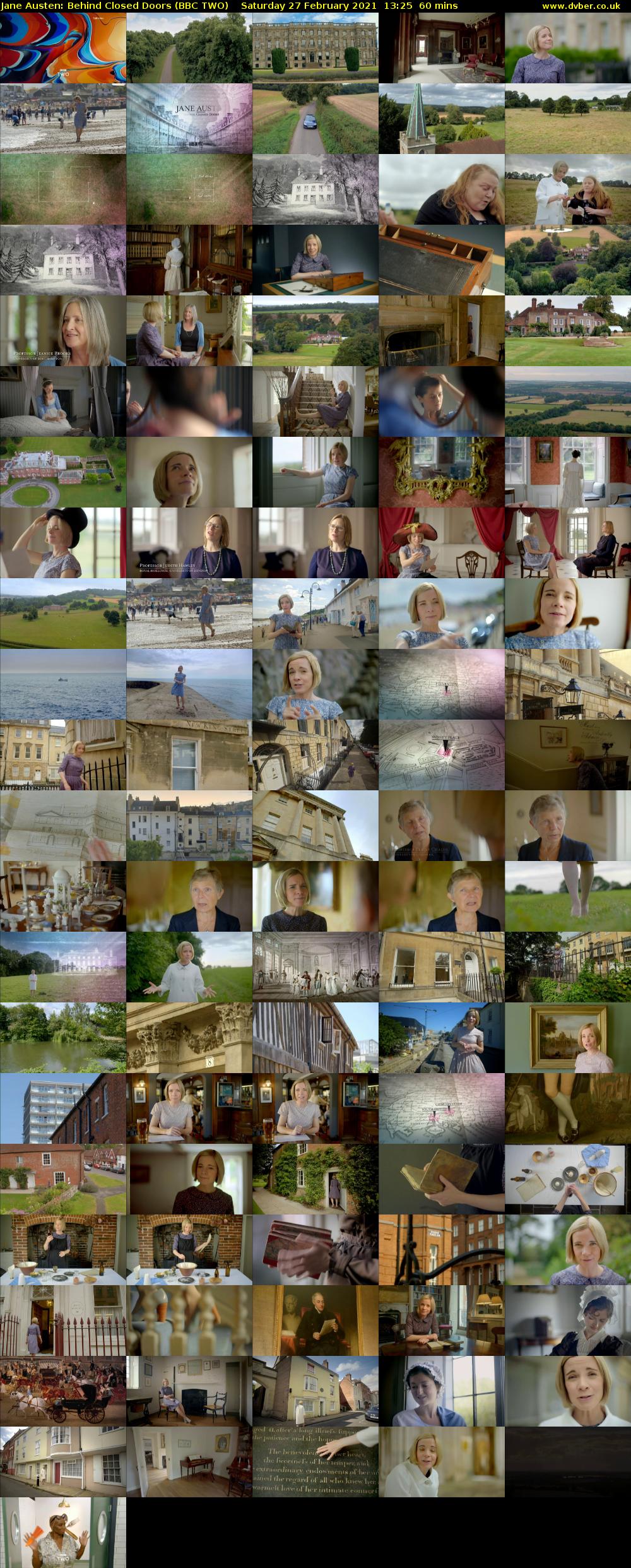 Jane Austen: Behind Closed Doors (BBC TWO) Saturday 27 February 2021 13:25 - 14:25
