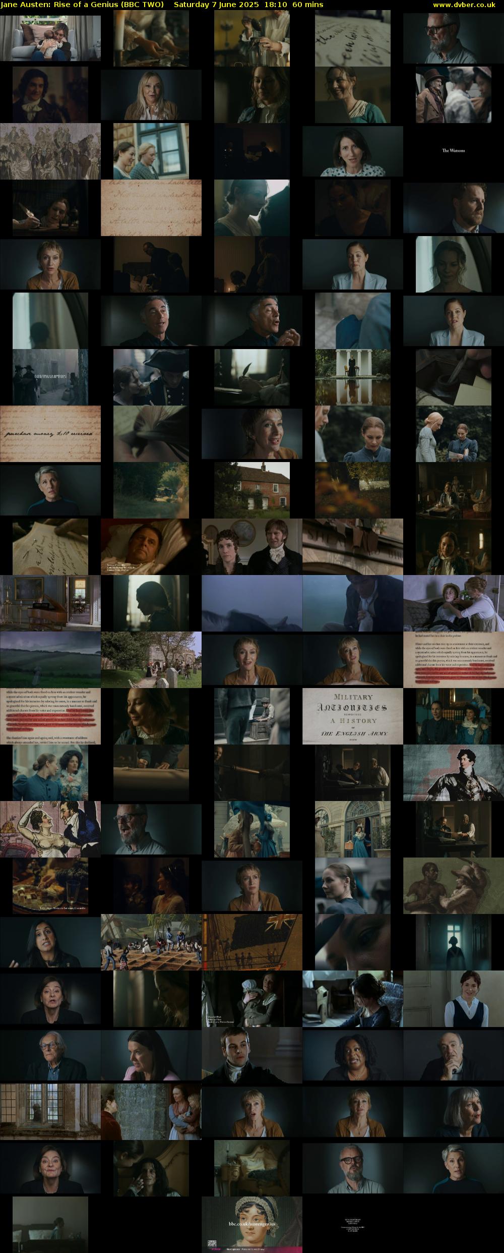 Jane Austen: Rise of a Genius (BBC TWO) Saturday 7 June 2025 18:10 - 19:10