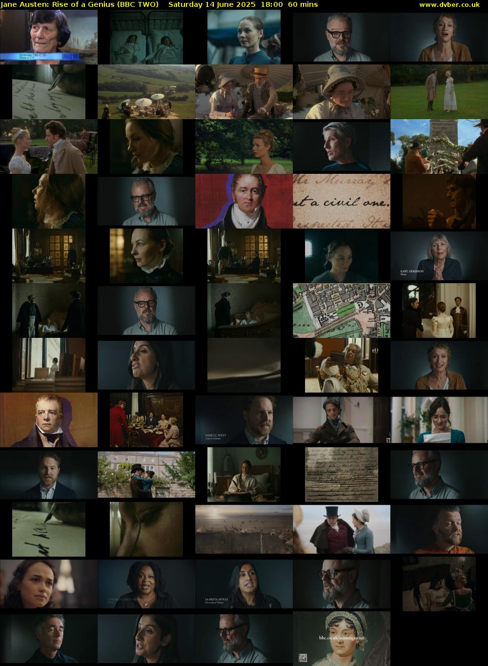 Jane Austen: Rise of a Genius (BBC TWO) Saturday 14 June 2025 18:00 - 19:00