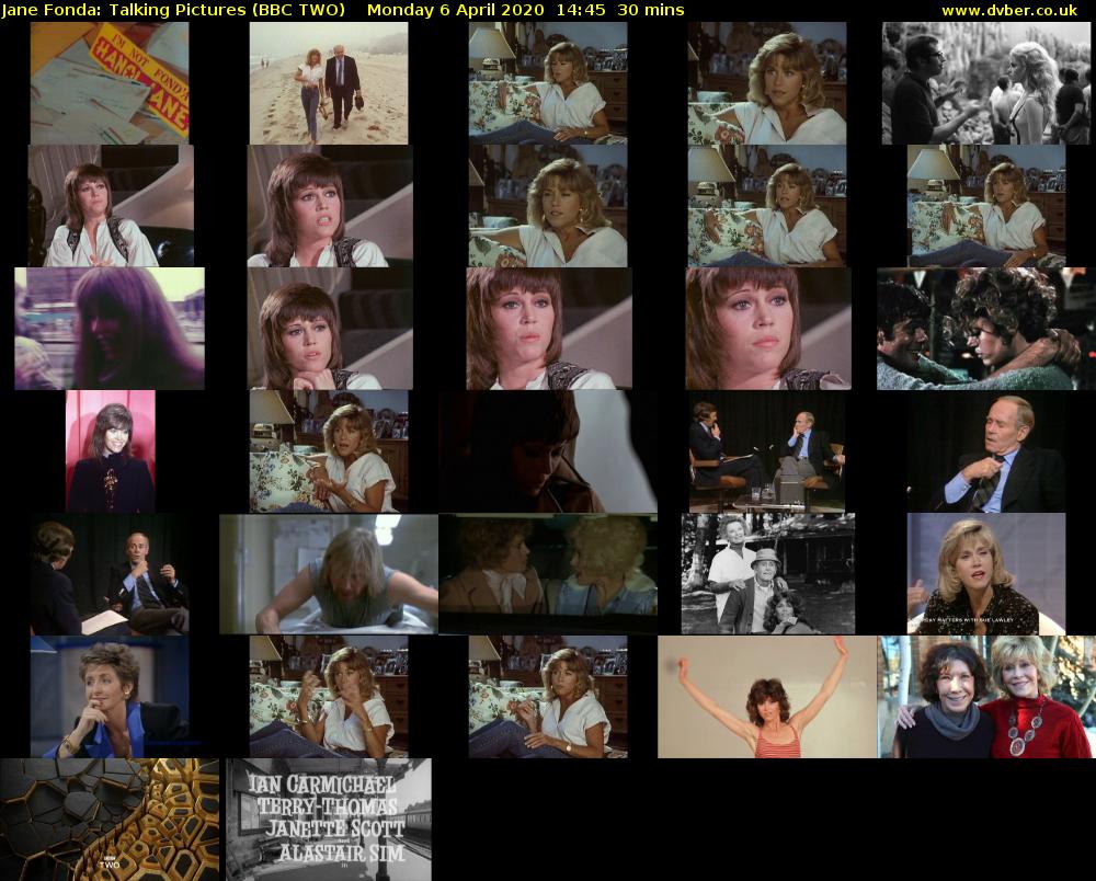 Jane Fonda: Talking Pictures (BBC TWO) Monday 6 April 2020 14:45 - 15:15