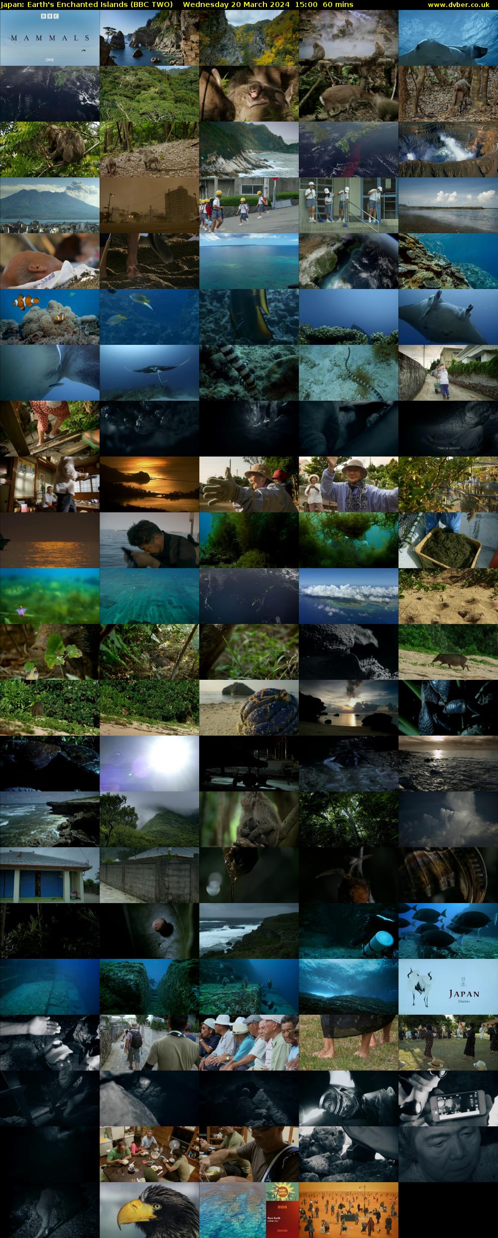 Japan: Earth's Enchanted Islands (BBC TWO) Wednesday 20 March 2024 15:00 - 16:00