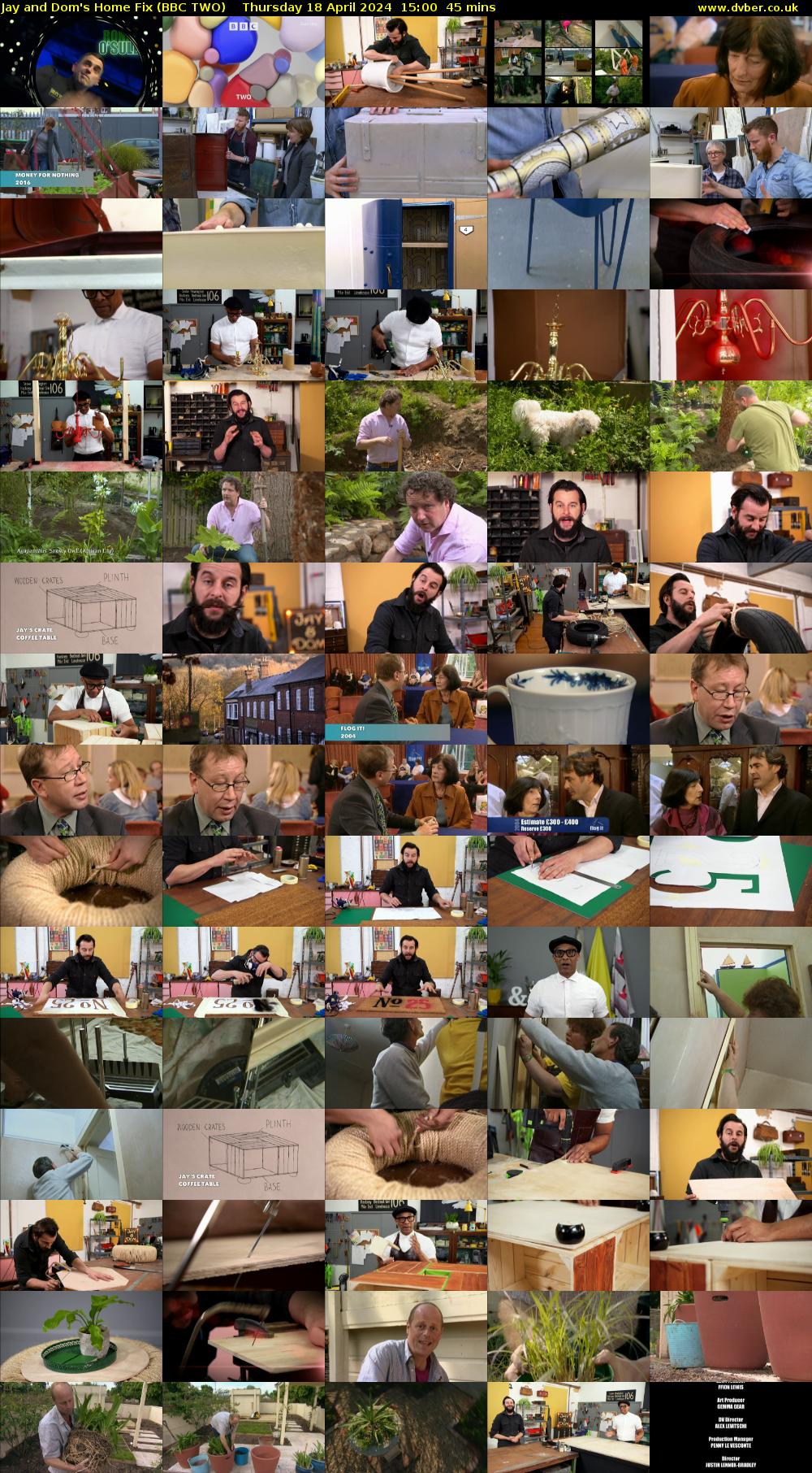 Jay and Dom's Home Fix (BBC TWO) Thursday 18 April 2024 15:00 - 15:45