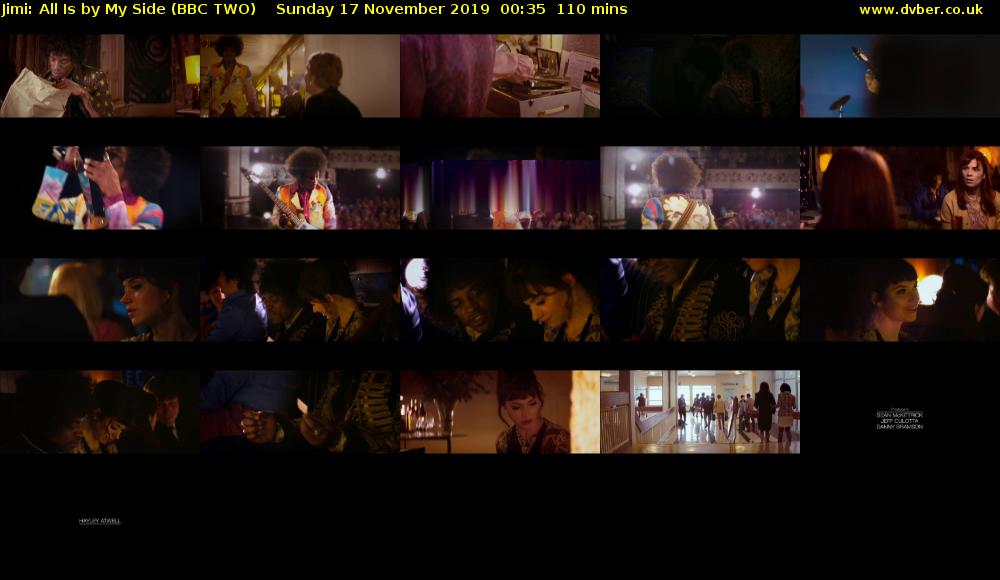 Jimi: All Is by My Side (BBC TWO) Sunday 17 November 2019 00:35 - 02:25
