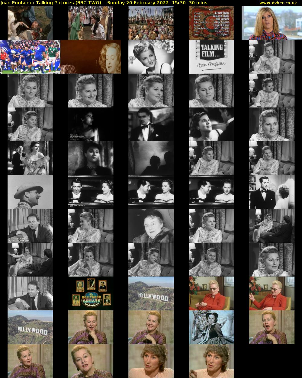 Joan Fontaine: Talking Pictures (BBC TWO) Sunday 20 February 2022 15:30 - 16:00