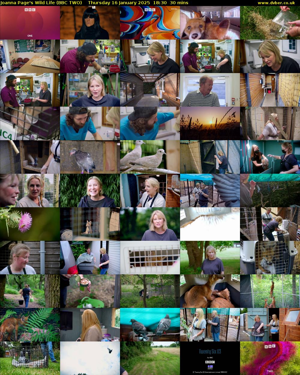 Joanna Page's Wild Life (BBC TWO) Thursday 16 January 2025 18:30 - 19:00