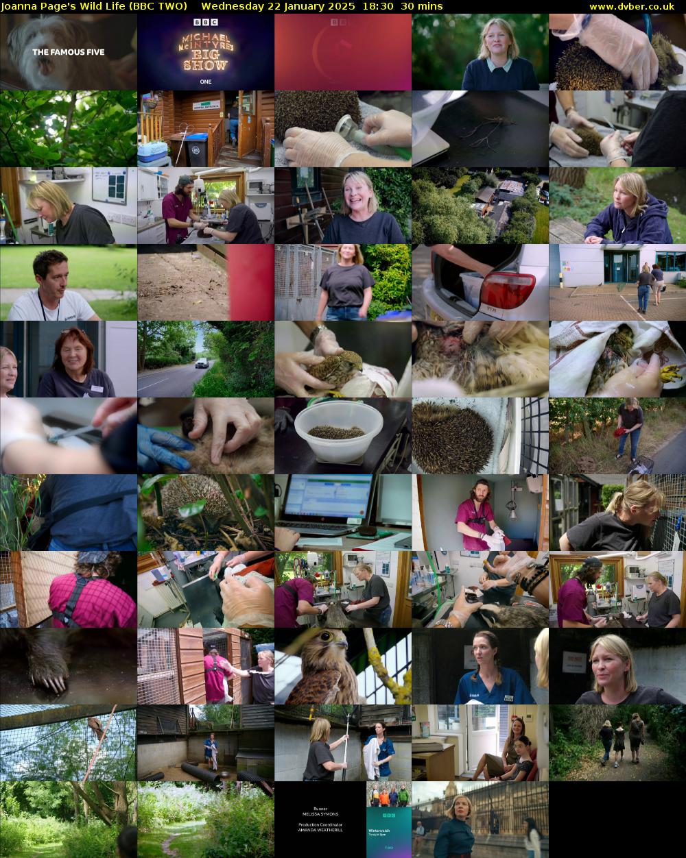 Joanna Page's Wild Life (BBC TWO) Wednesday 22 January 2025 18:30 - 19:00